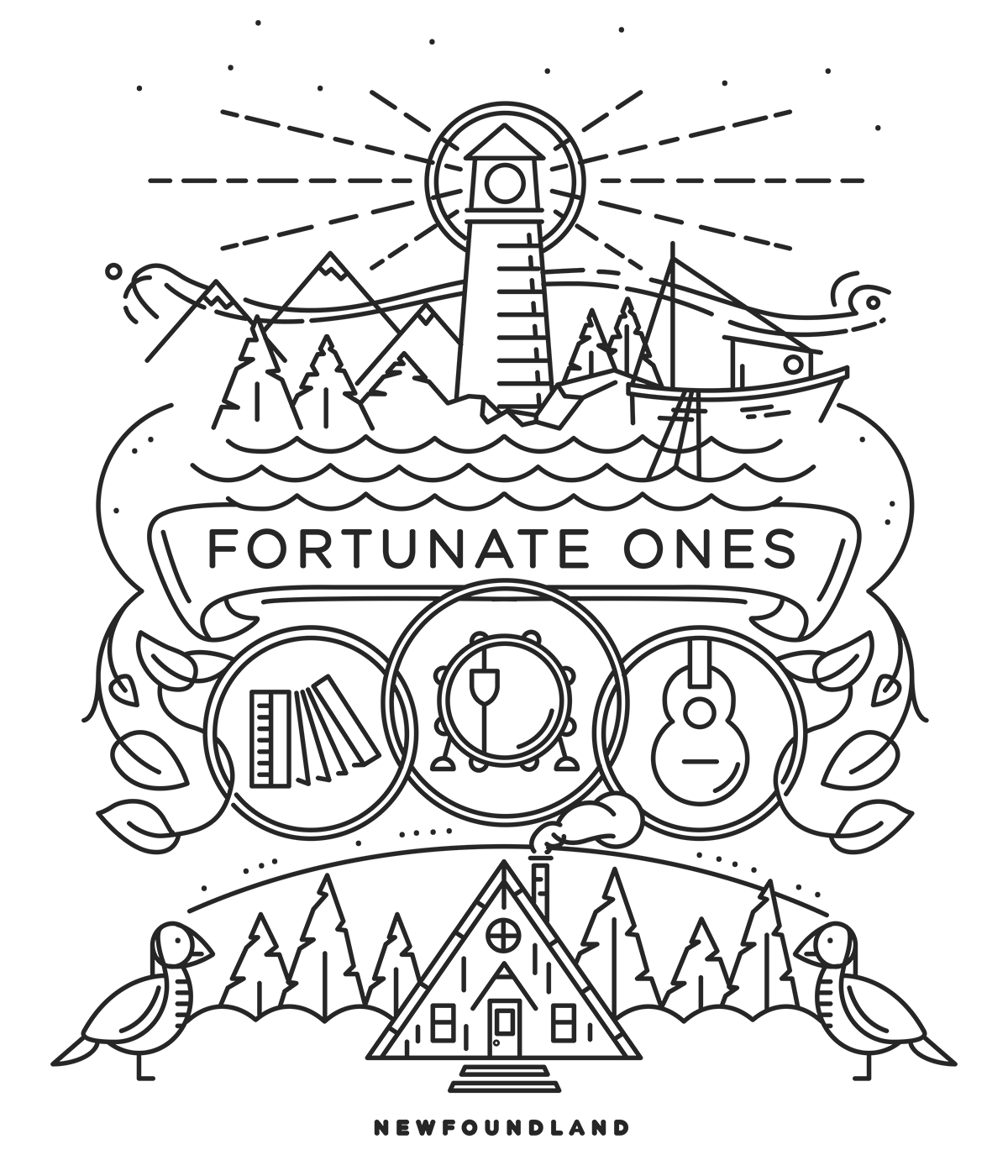 T-Shirt - Fortunate Ones Crest